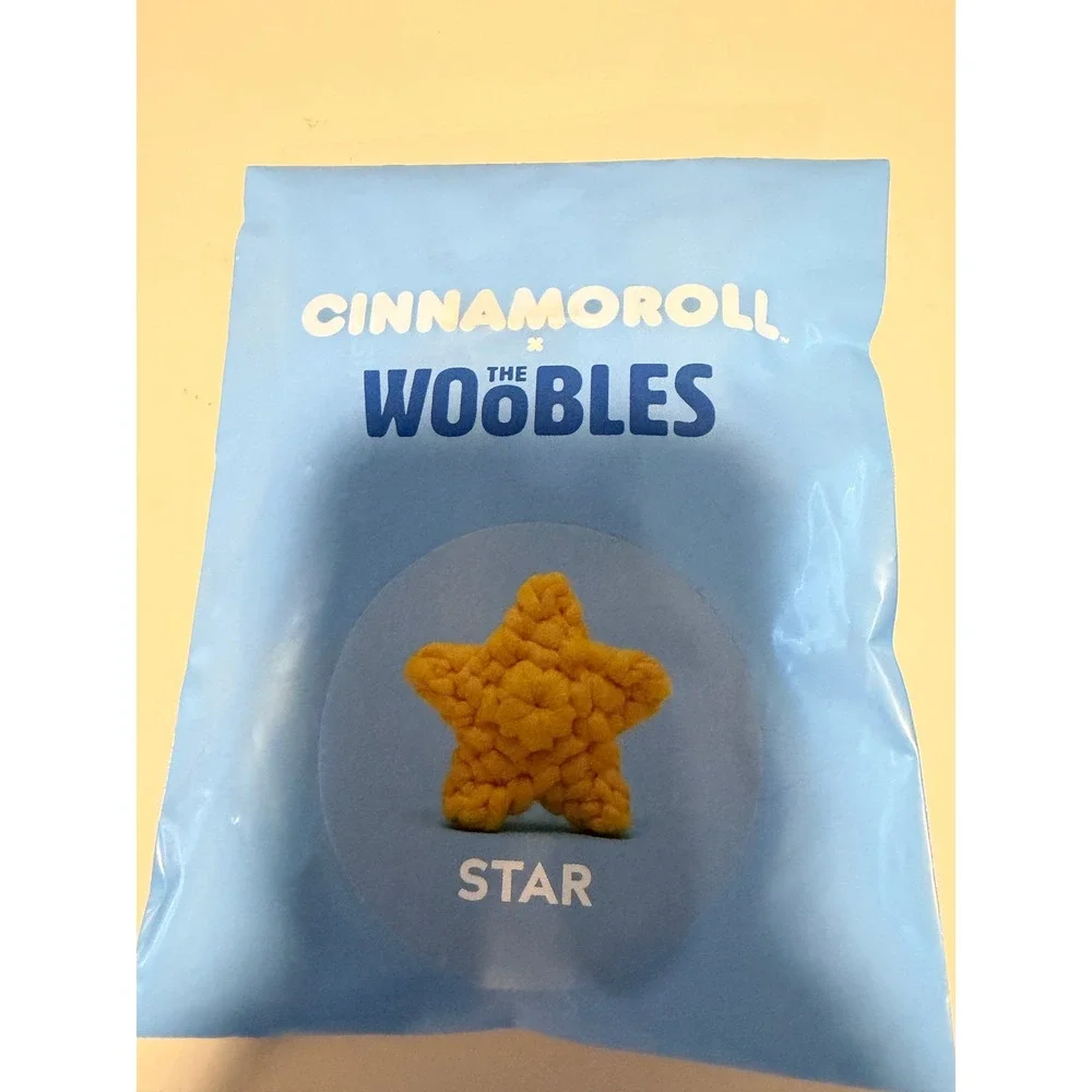 The Woobles x Cinnamoroll Star Crochet Kit Sanrio Yellow Star Accessory New